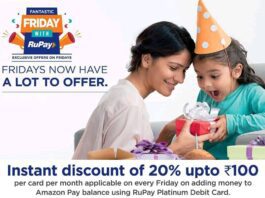 Amazon pay 20% Off On add Money Using Rupay Platinum Card | Fantastic Friday With RuPay