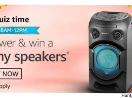Amazon daily quiz today's answer & Win Sony Speakers - 29 September 2020