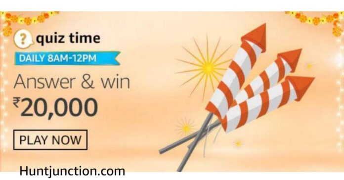 Amazon 8th Oct 2020 Quiz & Win Rs.20,000 Pay Balance | Only 2 Lucky Winner