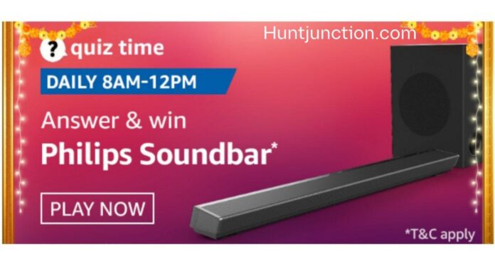 Amazon 11 Oct 2020 Quiz Answers Win Philips Soundbar*