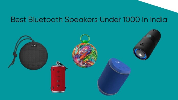 Best Bluetooth Speakers Under 1000 In India